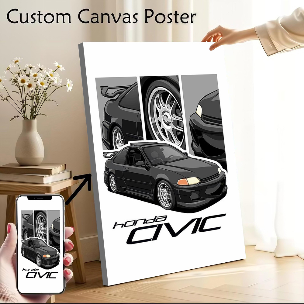 Japanese Car Civic Canvas Post - Japanese Fan 评论和价格