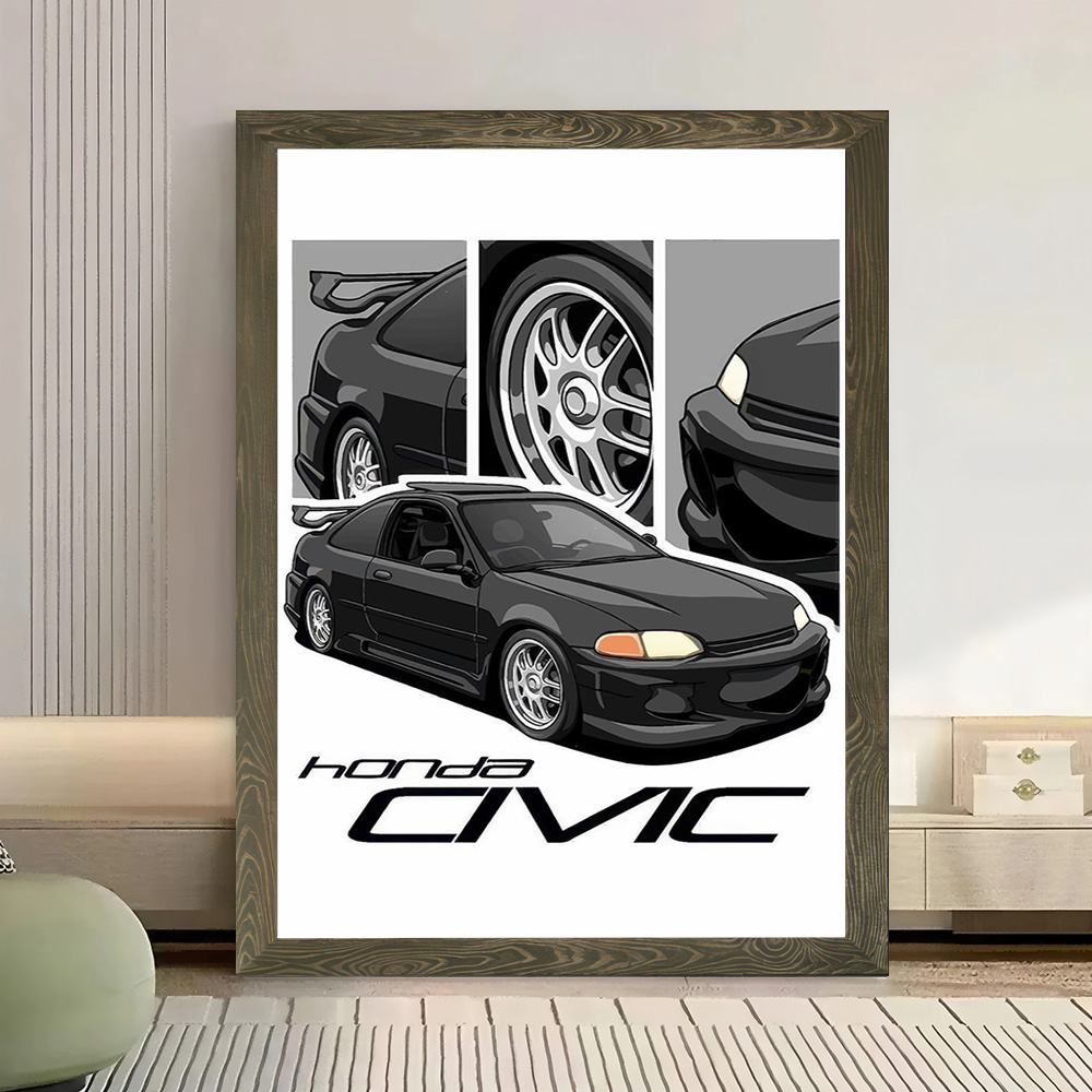 Japanese Car Civic Canvas Post - Japanese Fan 评论和价格