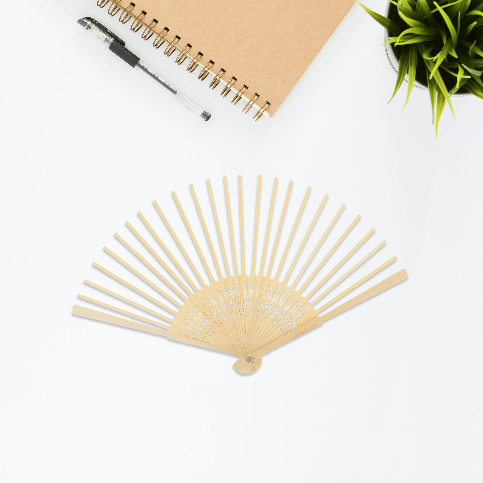 3Pcs Bamboo Folding Fan Frame  - Japanese Fan 评论和价格