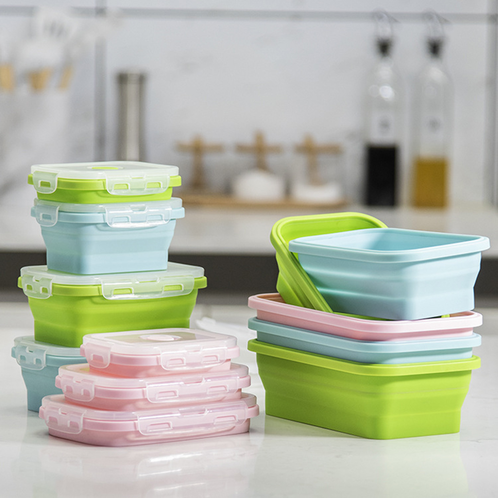 Silicone Lunch Box Food Grade  - Bento Box 评论和价格