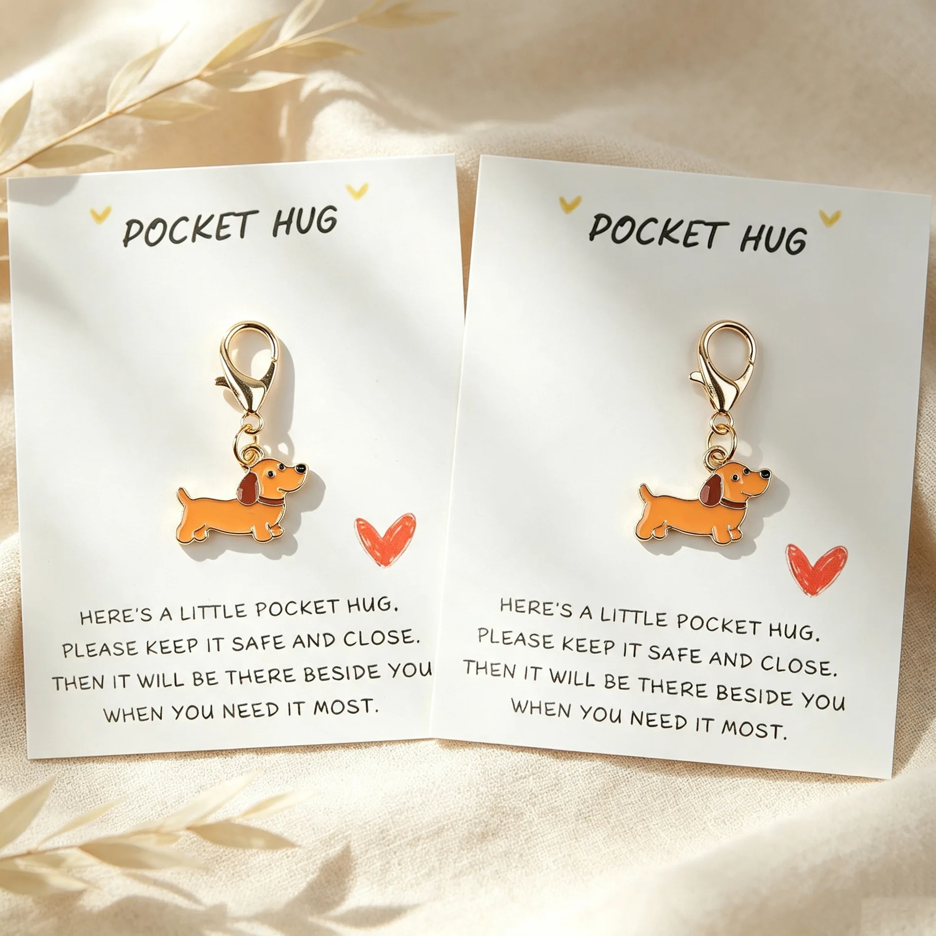 5 Pcs Cute Dachshund Keychain, - Matcha 评论和价格