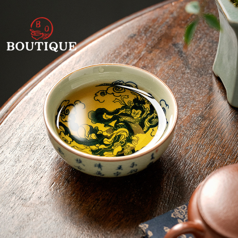 100ml Old Pottery Clay Blue an - Japanese Pottery 评论和价格