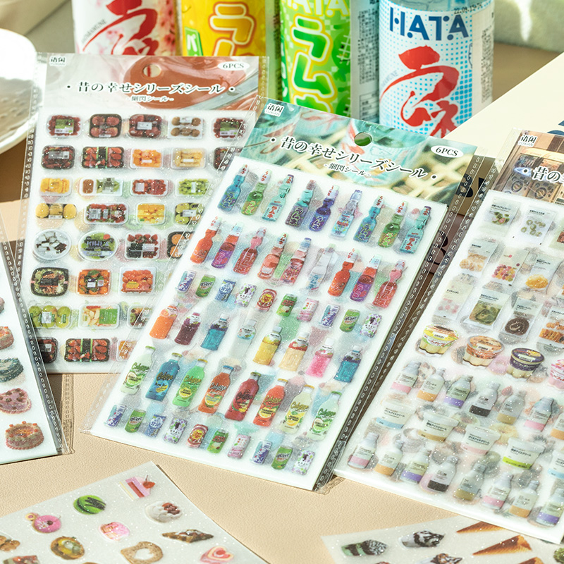6 Sheets Cute Cake snacks them - Japanese Snacks 评论和价格