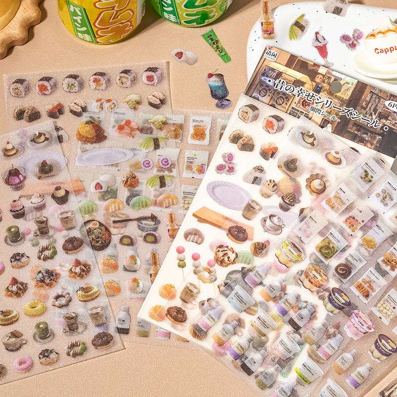 6 Sheets Cute Cake snacks them - Japanese Snacks 评论和价格