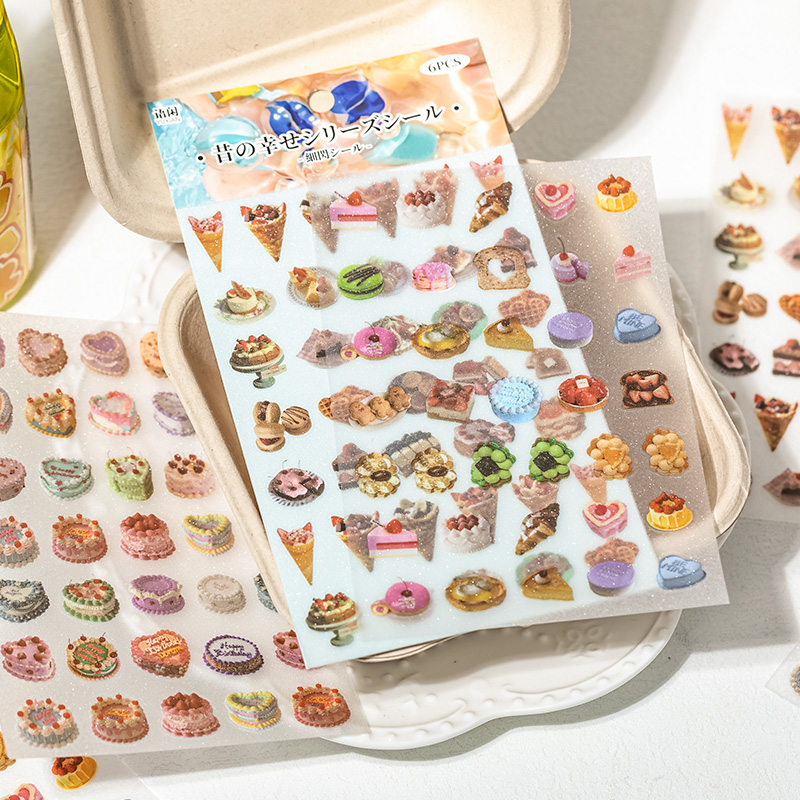 6 Sheets Cute Cake snacks them - Japanese Snacks 评论和价格